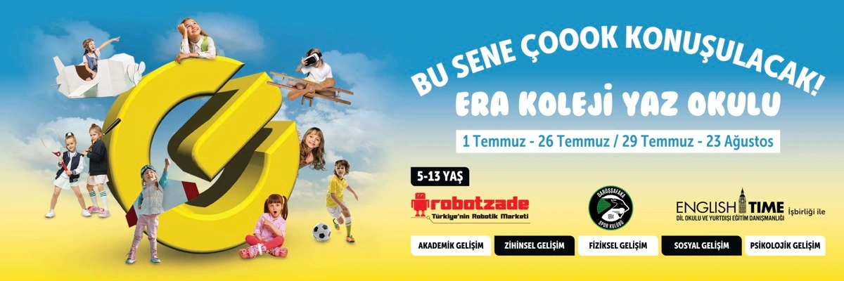 ERA Koleji Yaz Okulu — Duyuru Banner