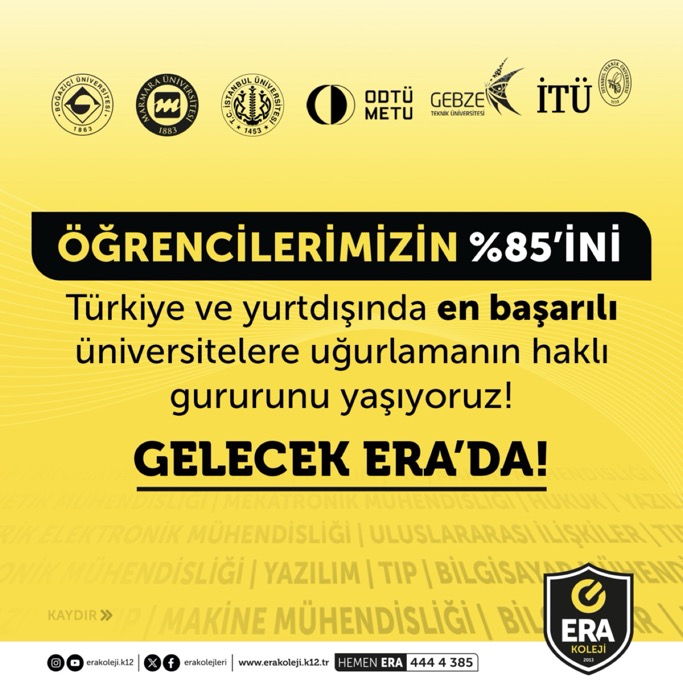 ERA Kolejinin Gurur Tablosu