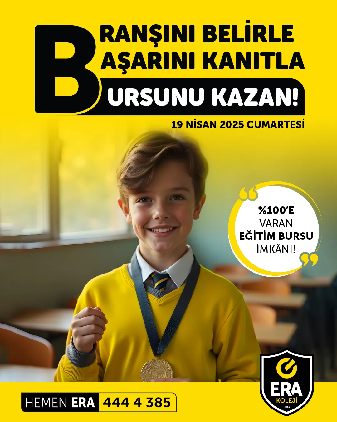 ERA Koleji – Türkiye'nin En Teknolojik Okulu ERA Kolejinde Branş Bursluluk Sınavı Heyecanı görseli
