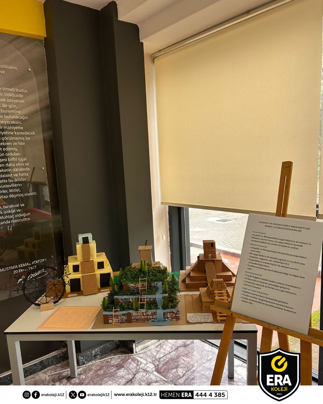 ERA Koleji – ERA Koleji İzmir Mavişehir Kampüsü’nde Geçmişten Günümüze Medeniyet Sergisi görseli