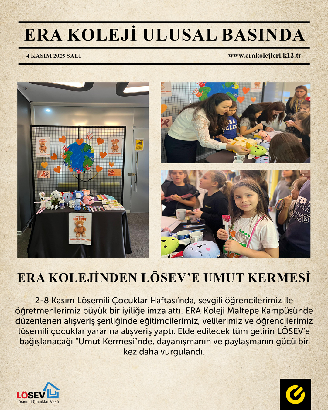 ERA Koleji – ERA Koleji Ulusal Basında görseli