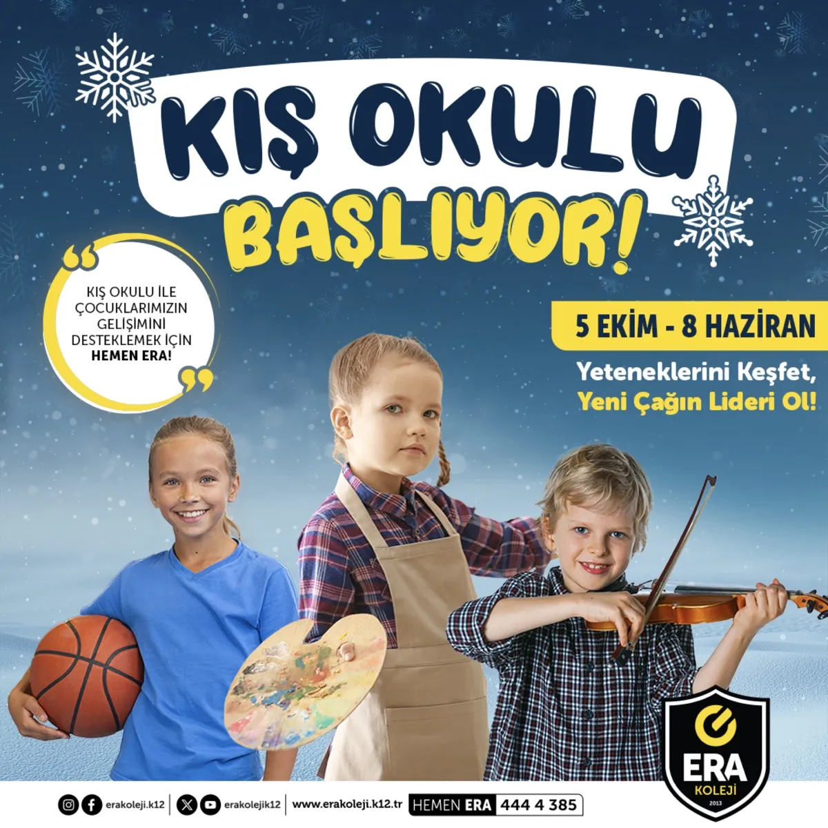 ERA Koleji – ERA Koleji Kış Okulu Başlıyor! görseli