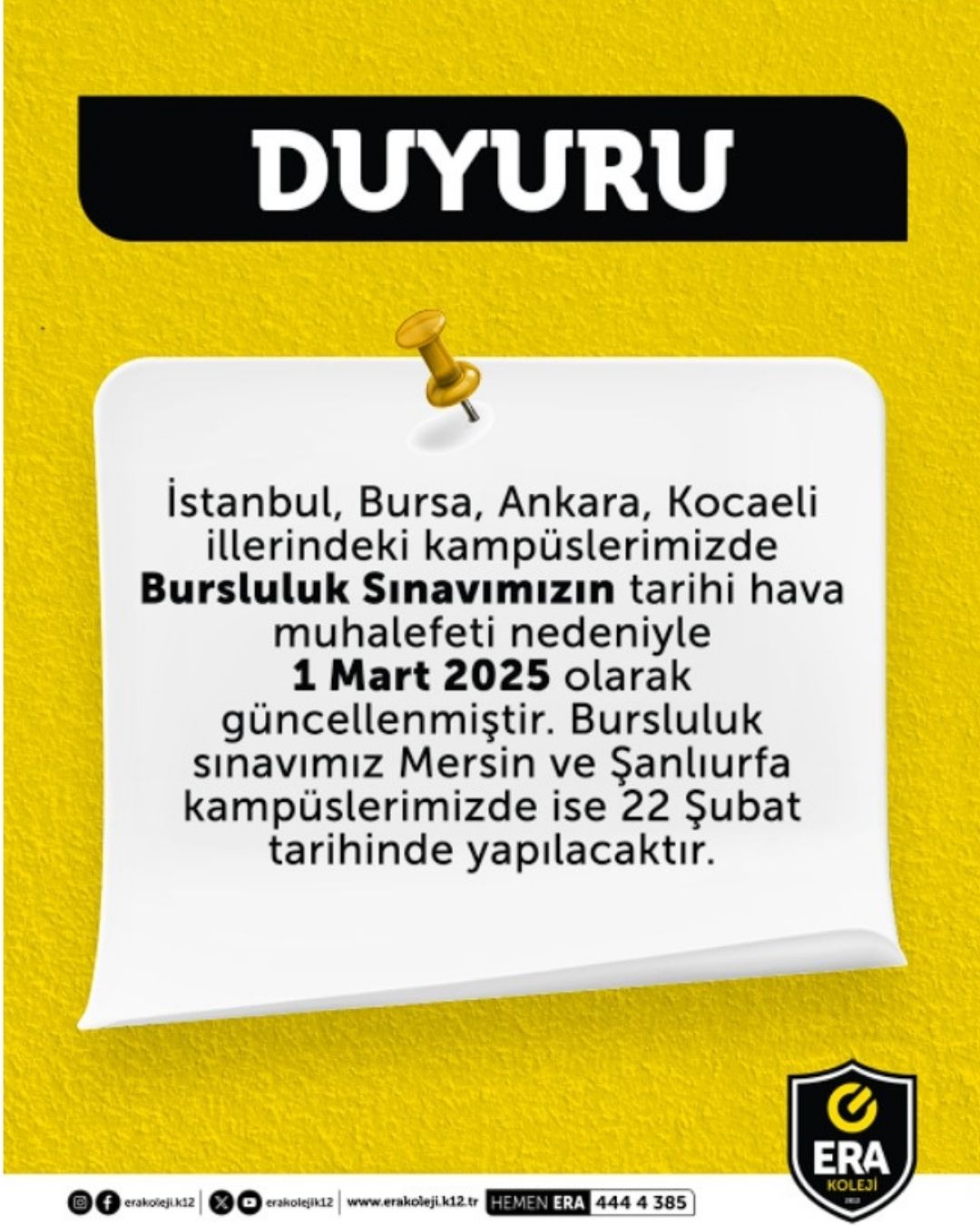 ERA Koleji - Haber Detay