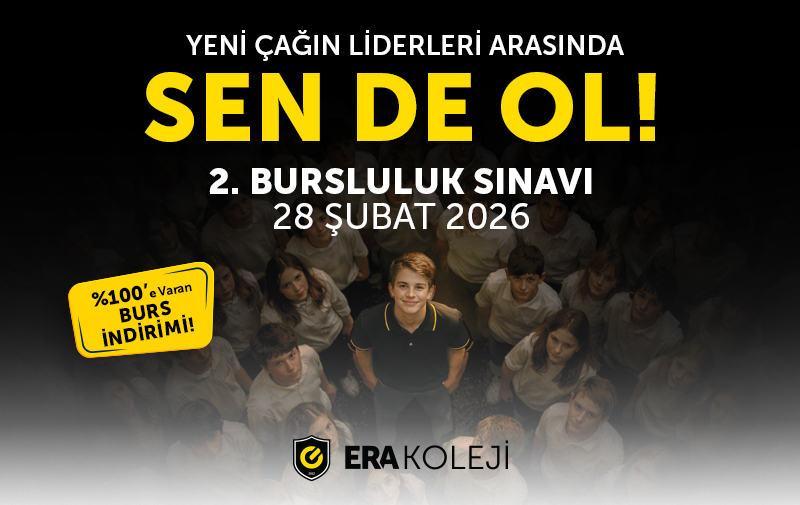ERA Kolejinin 2. bursluluk sınavına katılmak için başvurunu yap.