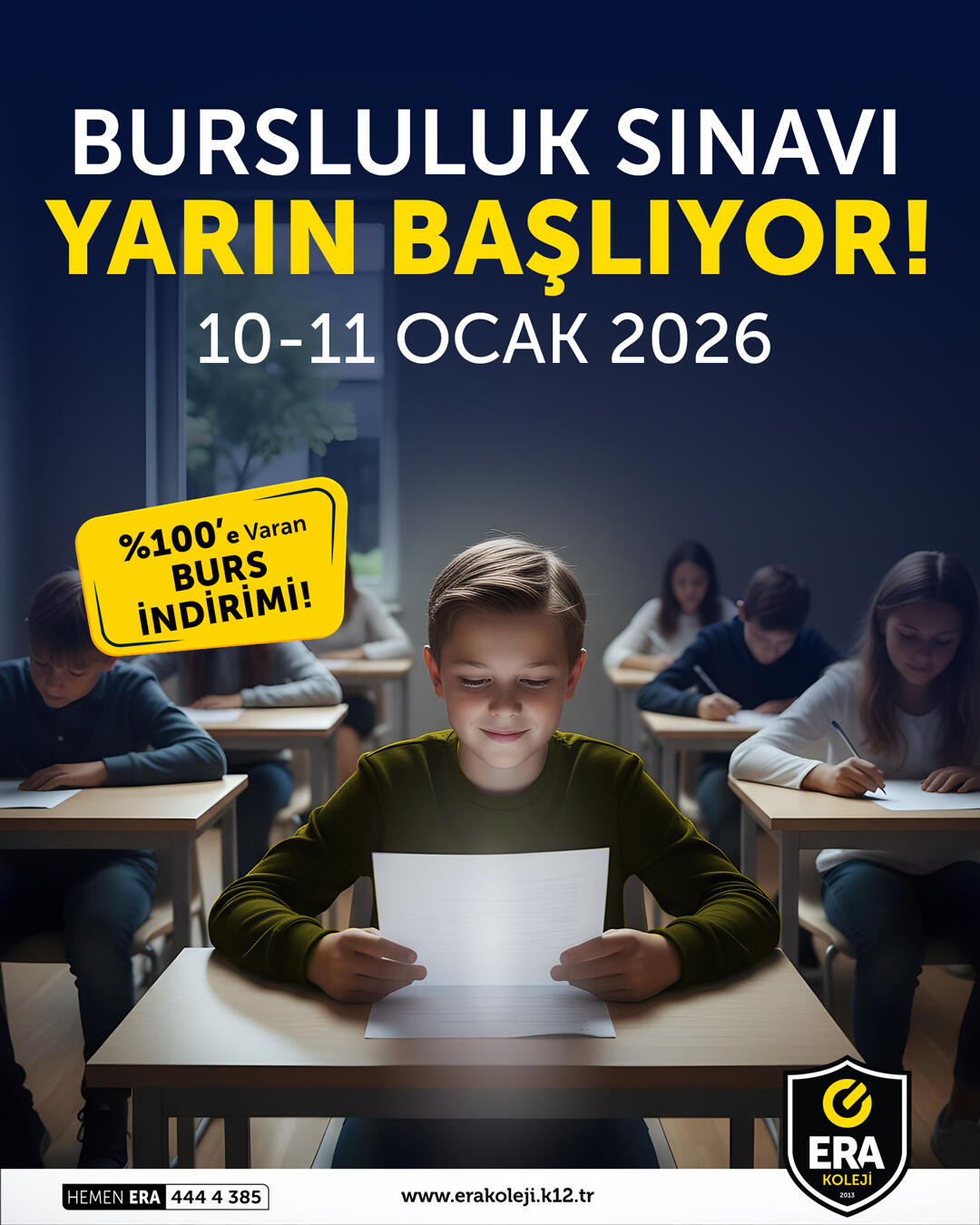 ERA Koleji – 2026 Bursluluk Sınavı Yarın Başlıyor görseli