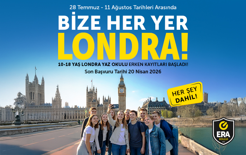ERA Koleji kalitesiyle 10-18 yaş arası öğrencilerimiz için hazırladığımız Londra Yaz Okulu'nun kayıtları devam ediyor.