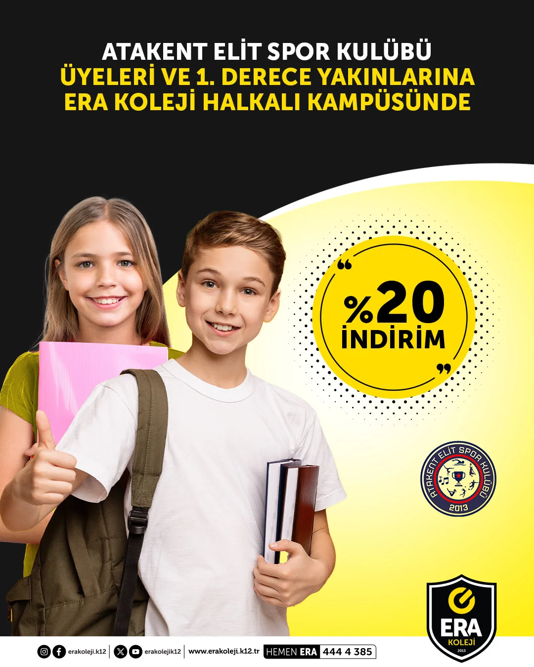 ERA Koleji – Atakent Elit Spor Kulübü ile Protokol Anlaşması İmzaladık görseli