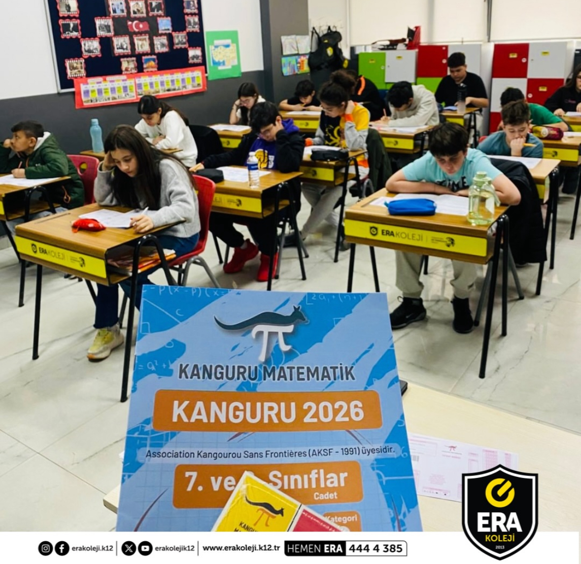 ERA Koleji – ERA Koleji İzmir Mavişehir Kampüsü’nde Kanguru Matematik Sınavı Heyecanı görseli