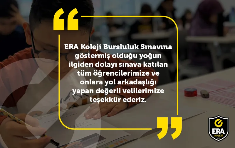 ERA Koleji – ERA Koleji Bursluluk Sınavı görseli