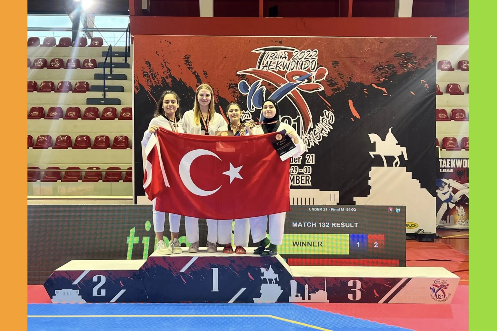 ERA Koleji – Avrupa Taekwondo Şampiyonasında Ağır Siklette Avrupa 2.liği! görseli