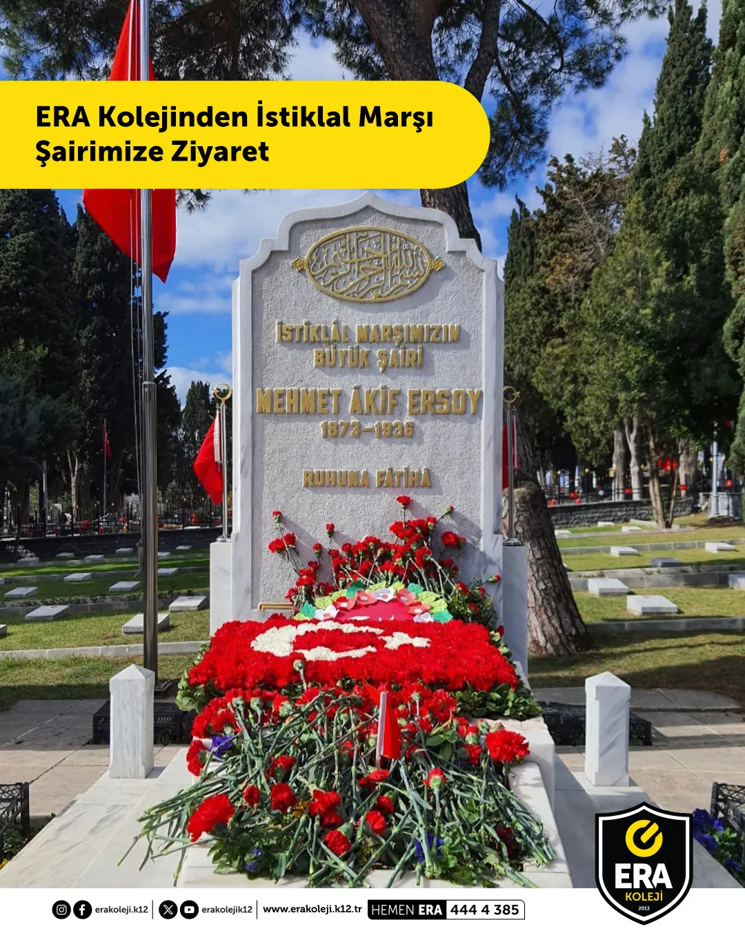 ERA Koleji –  İSTİKLAL MARŞI ŞAİRİMİZE ZİYARET görseli