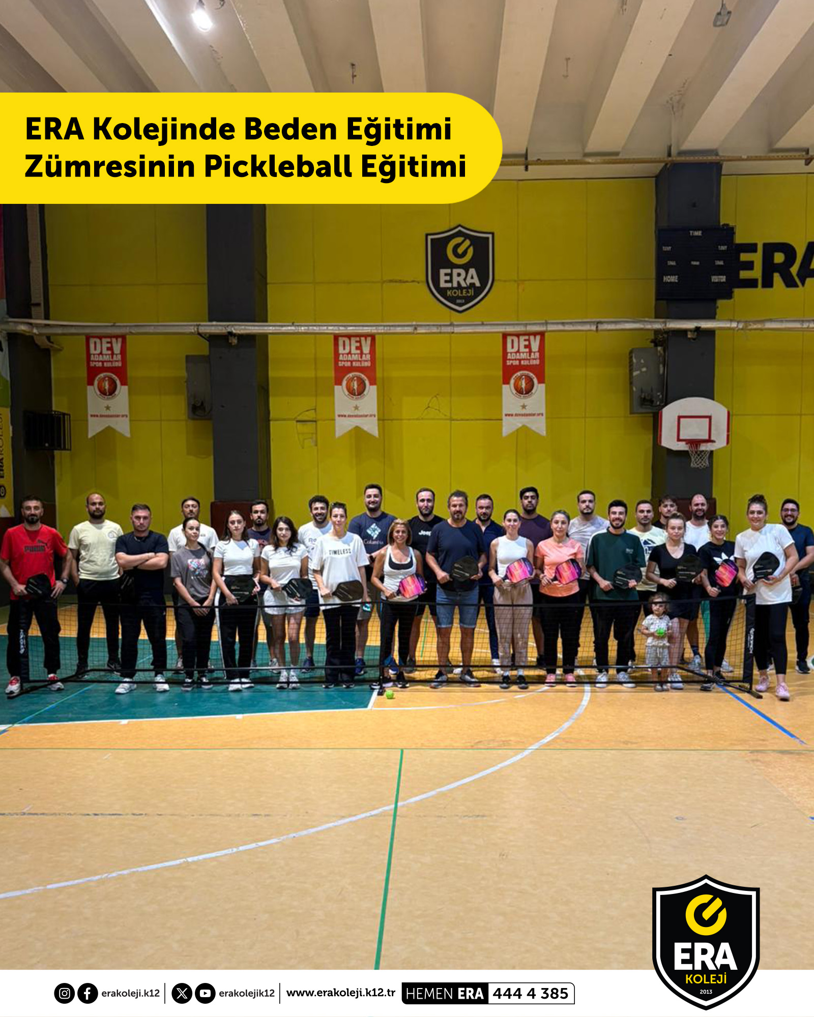 ERA Koleji –  ERA Kolejinde Beden Eğitimi Zümresi Pickleball Eğitimi Aldı görseli